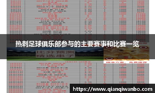 热刺足球俱乐部参与的主要赛事和比赛一览