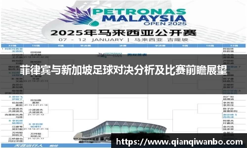 菲律宾与新加坡足球对决分析及比赛前瞻展望