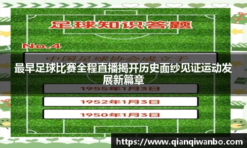 最早足球比赛全程直播揭开历史面纱见证运动发展新篇章